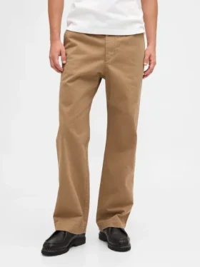 Schwere Twill-Khakihose im 90er-Jahre-Stil mit lockerer Passform