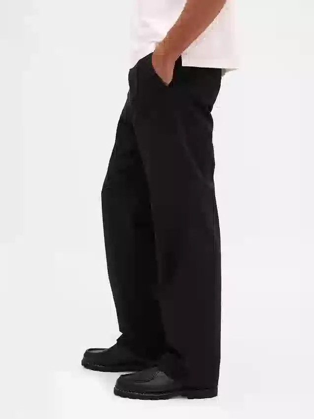 Schwere Twill-Khakihose im 90er-Jahre-Stil mit lockerer Passform