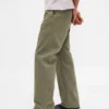 Schwere Twill-Khakihose im 90er-Jahre-Stil mit lockerer Passform