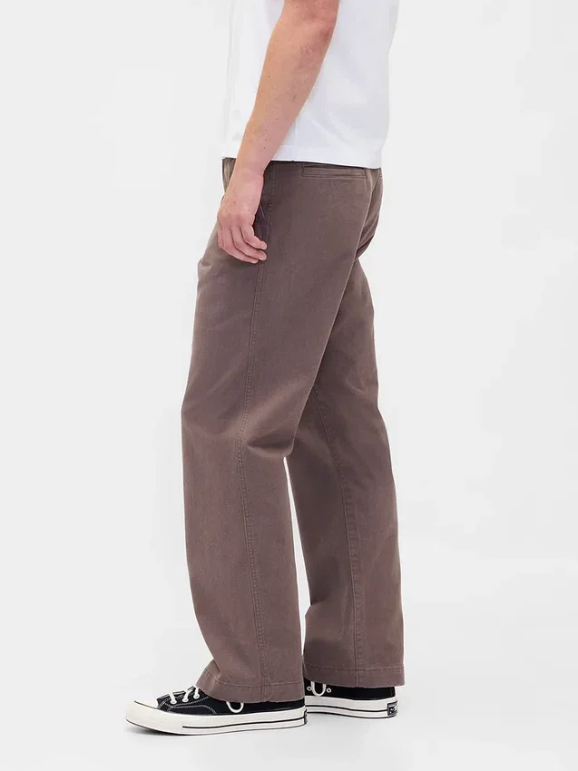 Schwere Twill-Khakihose im 90er-Jahre-Stil mit lockerer Passform
