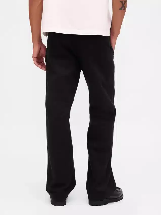 Schwere Twill-Khakihose im 90er-Jahre-Stil mit lockerer Passform