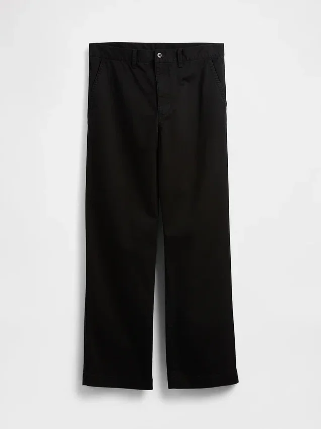 Schwere Twill-Khakihose im 90er-Jahre-Stil mit lockerer Passform