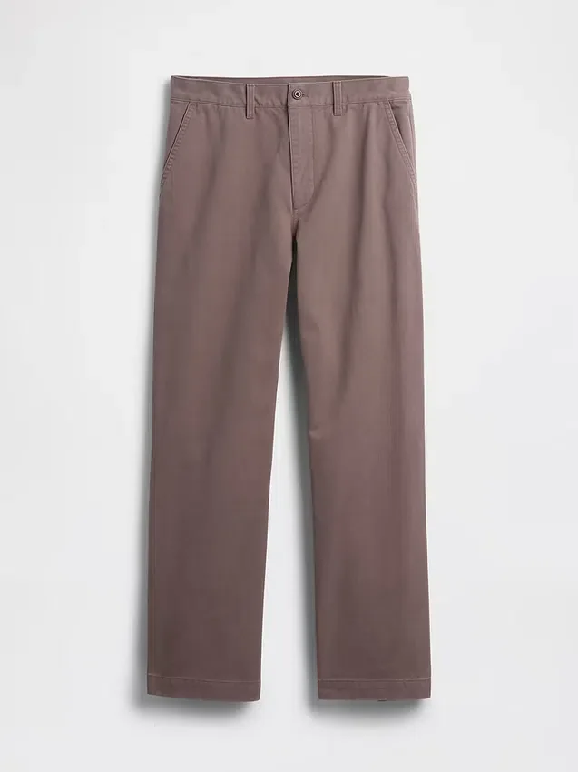 Schwere Twill-Khakihose im 90er-Jahre-Stil mit lockerer Passform