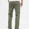 Schwere Twill-Khakihose in lockerer, gerader Passform