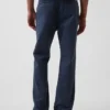 Schwere Twill-Khakihose in lockerer, gerader Passform