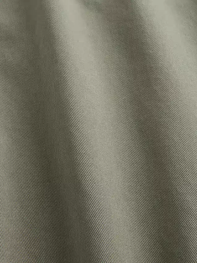 Schwere Twill-Khakihose in lockerer, gerader Passform