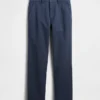 Schwere Twill-Khakihose in lockerer, gerader Passform
