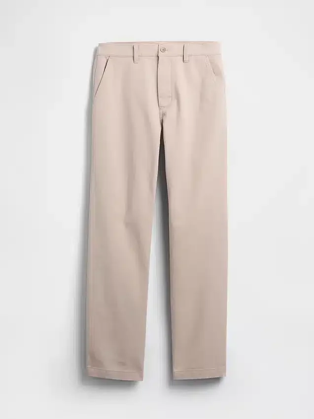 Schwere Twill-Khakihose in lockerer, gerader Passform