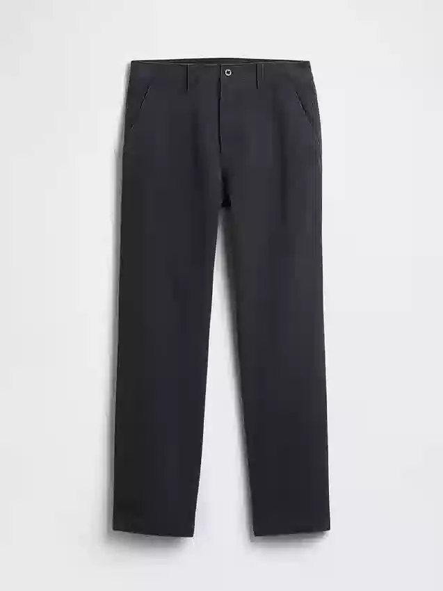 Schwere Twill-Khakihose in lockerer, gerader Passform