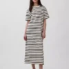 Schweres, übergroßes Maxi-T-Shirt-Kleid