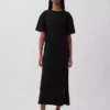 Schweres, übergroßes Maxi-T-Shirt-Kleid
