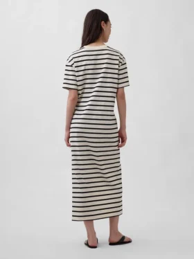 Schweres, übergroßes Maxi-T-Shirt-Kleid