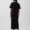 Schweres, übergroßes Maxi-T-Shirt-Kleid