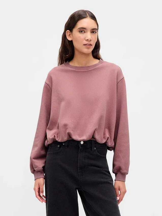 Schweres Bubble-Sweatshirt aus French Terry