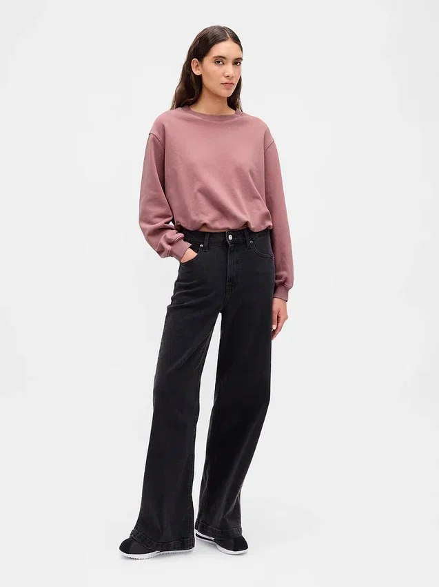 Schweres Bubble-Sweatshirt aus French Terry
