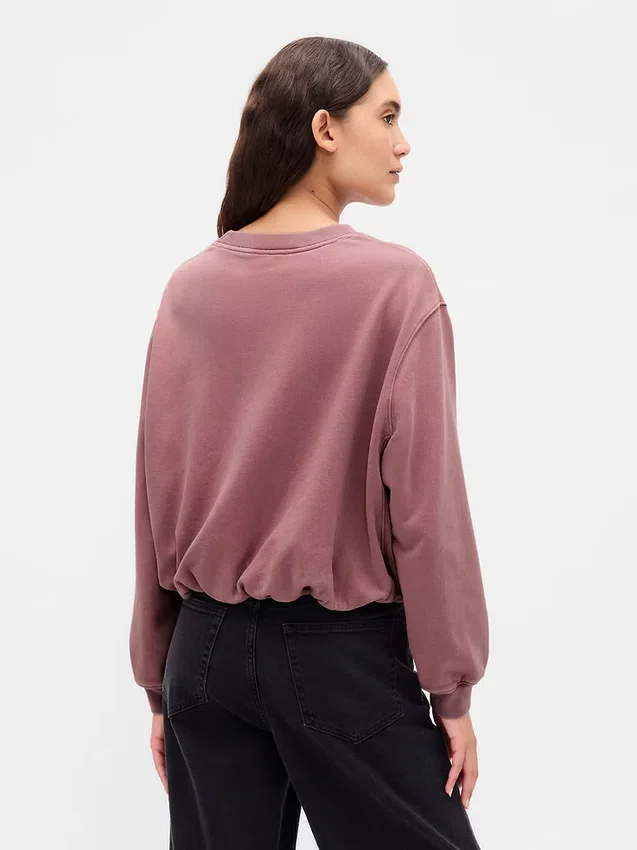 Schweres Bubble-Sweatshirt aus French Terry