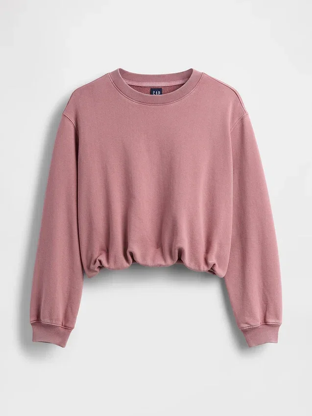 Schweres Bubble-Sweatshirt aus French Terry