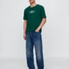 Schweres Ford-Crop-T-Shirt mit Aufdruck