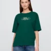 Schweres Ford-Crop-T-Shirt mit Aufdruck