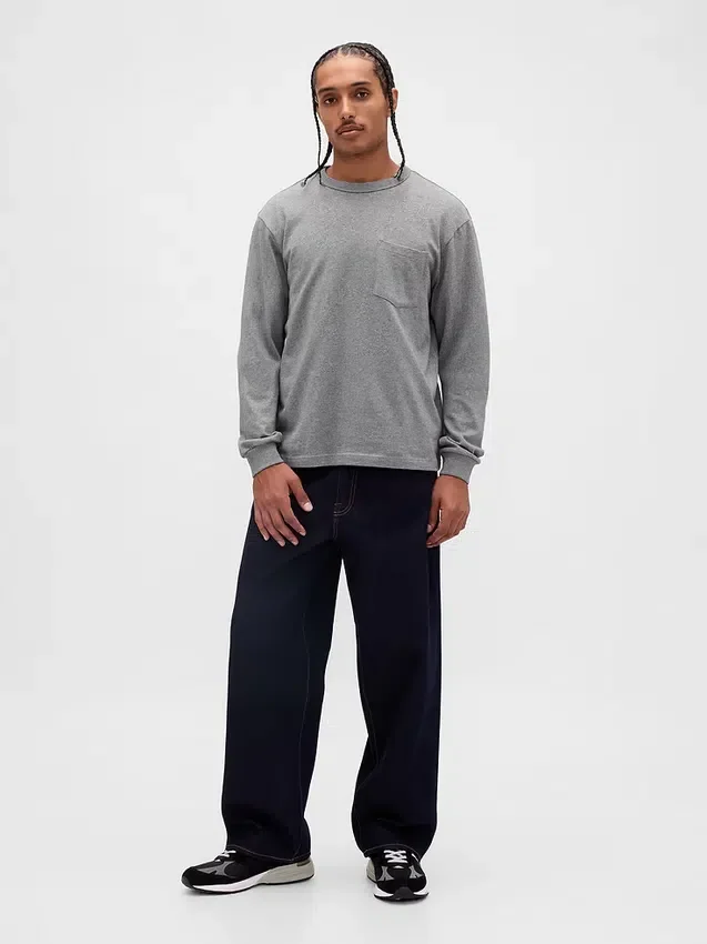 Schweres, locker sitzendes T-Shirt