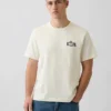 Schweres, locker sitzendes T-Shirt mit Aufdruck