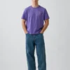 Schweres, locker sitzendes T-Shirt mit Aufdruck