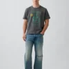 Schweres, locker sitzendes T-Shirt mit Aufdruck