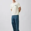 Schweres, locker sitzendes T-Shirt mit Aufdruck