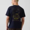 Schweres, locker sitzendes T-Shirt mit Aufdruck