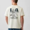Schweres, locker sitzendes T-Shirt mit Aufdruck