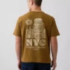 Schweres, locker sitzendes T-Shirt mit Aufdruck