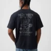 Schweres, locker sitzendes T-Shirt mit Aufdruck