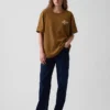 Schweres, locker sitzendes T-Shirt mit Aufdruck