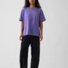 Schweres, locker sitzendes T-Shirt mit Aufdruck