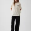 Schweres, locker sitzendes T-Shirt mit Aufdruck