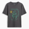 Schweres, locker sitzendes T-Shirt mit Aufdruck