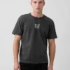 Schweres, locker sitzendes T-Shirt mit Logo