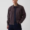 Seersucker-Hemdjacke mit Reißverschluss