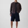 Seersucker-Hemdjacke mit Reißverschluss