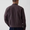 Seersucker-Hemdjacke mit Reißverschluss