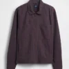 Seersucker-Hemdjacke mit Reißverschluss