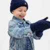 Set aus CashSoft-Mütze und Fäustlingen im Zopfmuster für Baby & Kleinkind