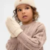 Set aus CashSoft-Mütze und Fäustlingen im Zopfmuster für Baby & Kleinkind
