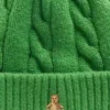 Set aus CashSoft-Mütze und Fäustlingen im Zopfmuster für Baby & Kleinkind