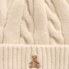 Set aus CashSoft-Mütze und Fäustlingen im Zopfmuster für Baby & Kleinkind