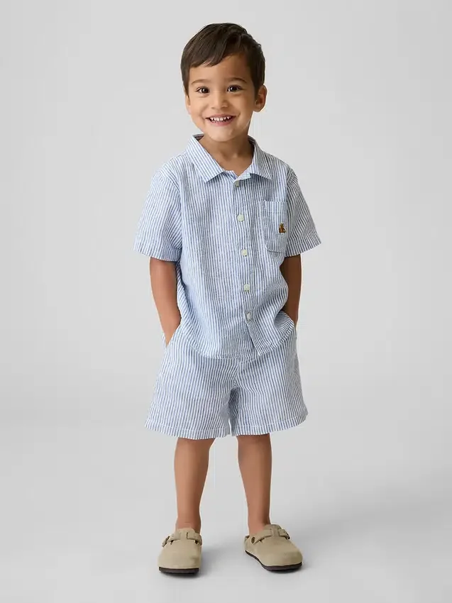 Shorts aus Leinen-Baumwoll-Mischung für Baby & Kleinkind
