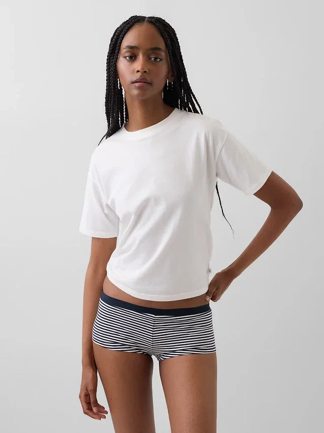 Shorty aus Bio-Stretch-Baumwolle