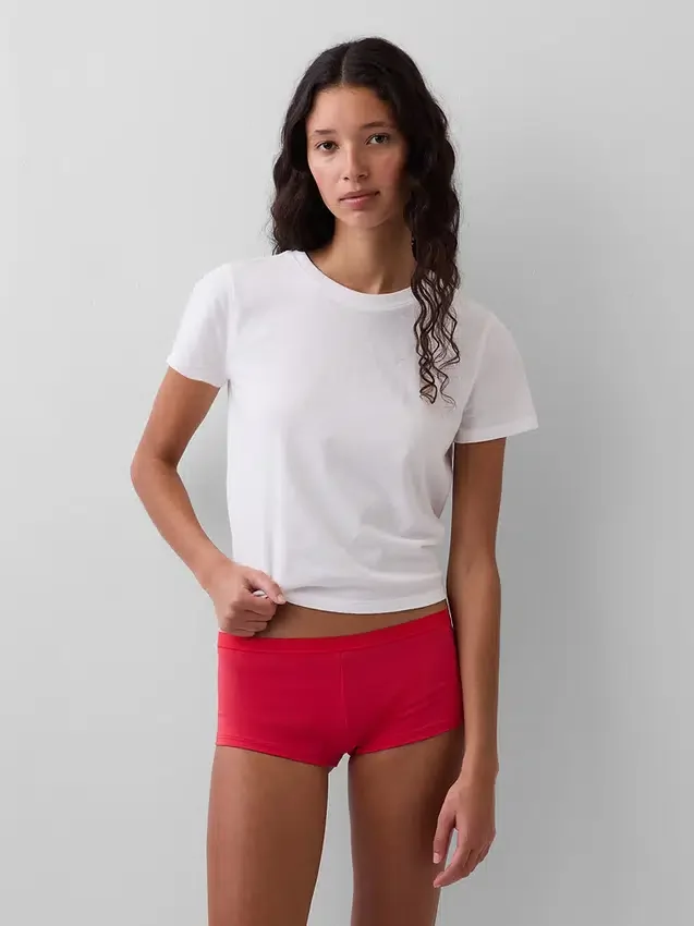 Shorty aus Bio-Stretch-Baumwolle