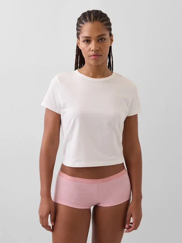 Shorty aus Bio-Stretch-Baumwolle