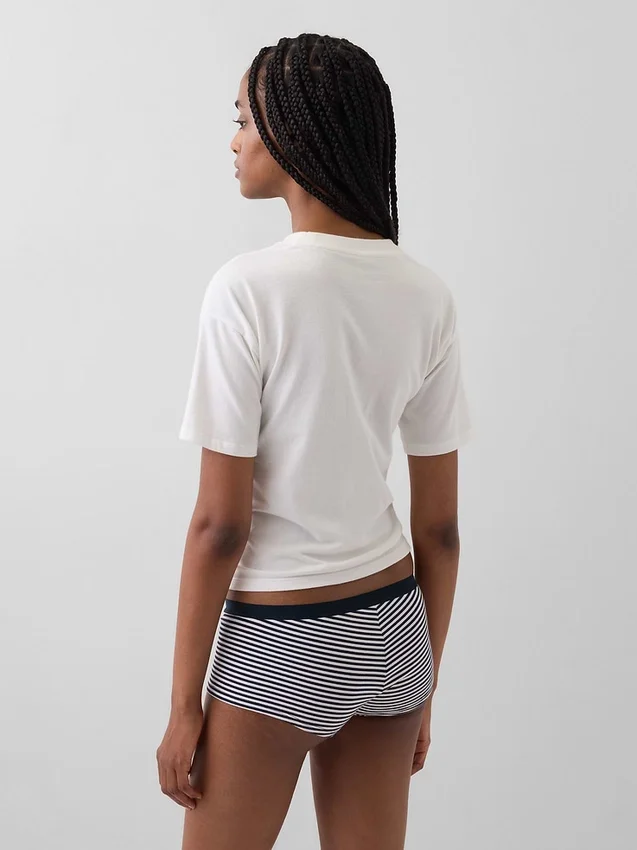 Shorty aus Bio-Stretch-Baumwolle